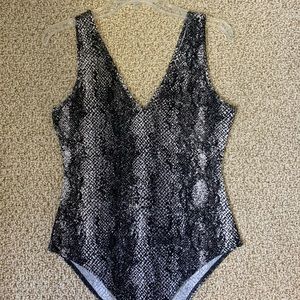 Nordstrom Snakeskin Bodysuit Size L